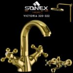 Sonex VICTORIA 320-322 Bath Set Gold – Sonex Sanitary Fittings