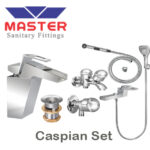 Master Gold Series Caspian Set With Saphire Hand Shower 3083
