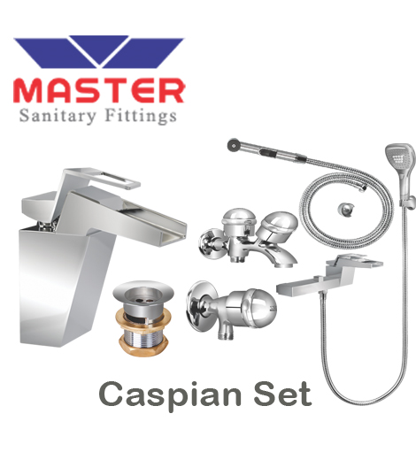 Master Gold Series Caspian Set With Saphire Hand Shower 3083