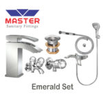 Master Gold Series Emerald Set With Saphire Hand Shower 3085