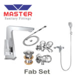 Master Gold Series Fab Set With Saphire Hand Shower 3081