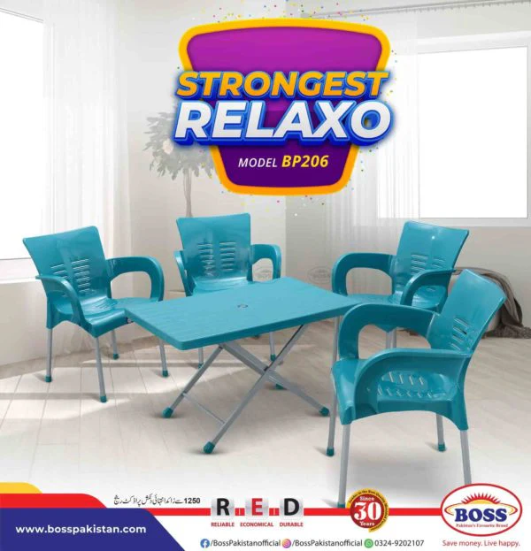 BOSS Relaxo Chair Set with BP-214-S Folding Table - Image 7