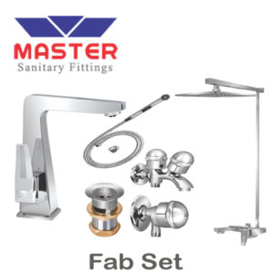 Master Gold Series Fab Set With Overhead Rain Shower (3081A)