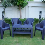 BOSS Maharaja Chair Set with BP-370 Double Shelf Rattan Table