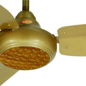 Yashica Ceiling Fan 56- Cooper Wire Golden (Crystal)