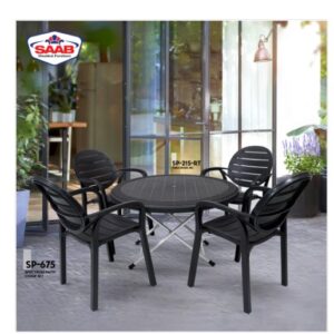 SAAB CHAIRS SET MODEL SP-675 CHAIRS AND TABLE 215-RT