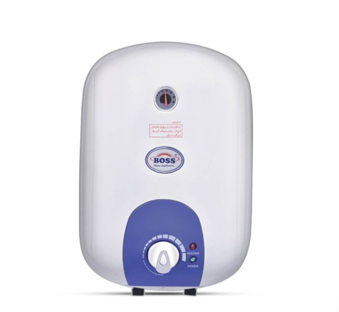 Boss Electric Water Heater 10 CL - 50 CL Liter Supreme-Steel