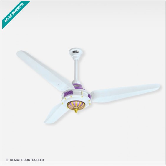 KHUSHID FANS MADINA MODAL AC-DC Inverter Ceiling Fan
