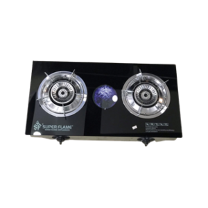 Super Flame Gas Stove ,Glass Top Black