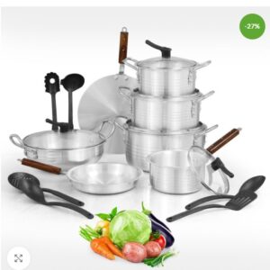 AR Family Jadeed GL Metal Finish Set 19 Pcs.