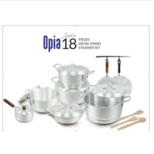 Klassic Metal Finish Gift Set Opia Saphire 18 Pieces Steamer set