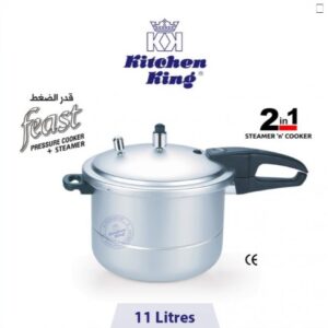 Kitchen King Pressure Cooker+Steamer (feast) – 11 Liters