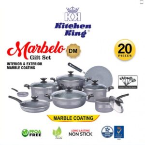 Kitchen King Non Set Marbelo Gift Set – 20 Pieces