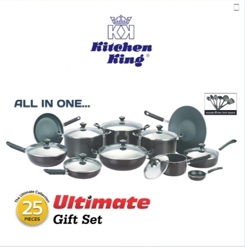 Kitchen King Non Stick Ultimate Gift Set – 25 Pieces