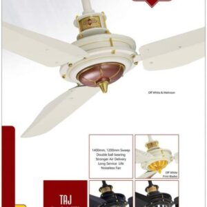 Mubark Ceiling Fan 2356″- Cooper Wire ( White & Mehron) TAJ