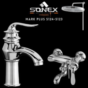 Sonex MARK PLUS 5124-5123 Bath Set – Sonex Sanitary Fittings