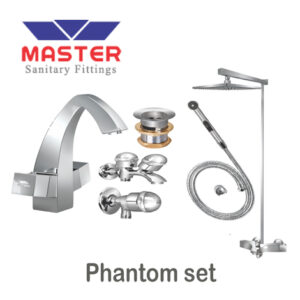 Master Gold Series Phantom Set With Overhead Rain Shower (3088A)