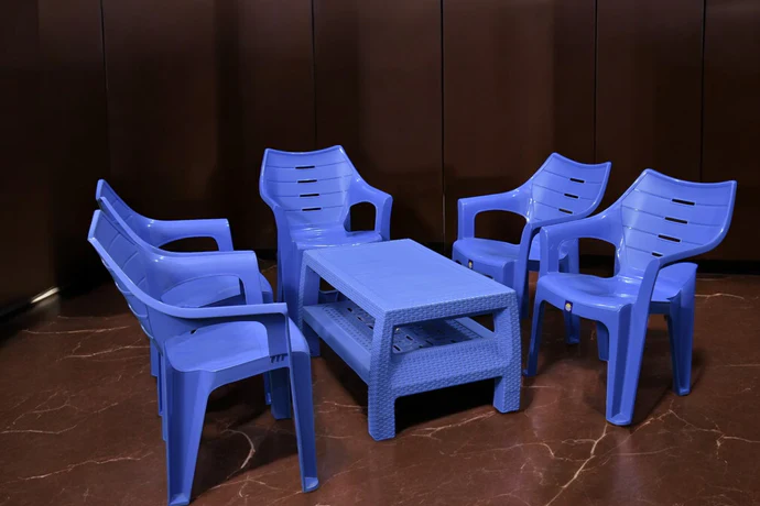 BOSS Elegance Chair Set with BP-370 Double Shelf Rattan Table - Image 5