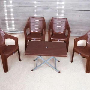 BOSS Elegance Chair Set with BP-214-s Folding Steel Plastic Table