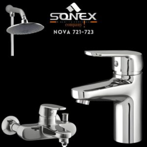 Sonex Nova Bath Set 721-723 Chrome – Sonex Sanitary Fittings