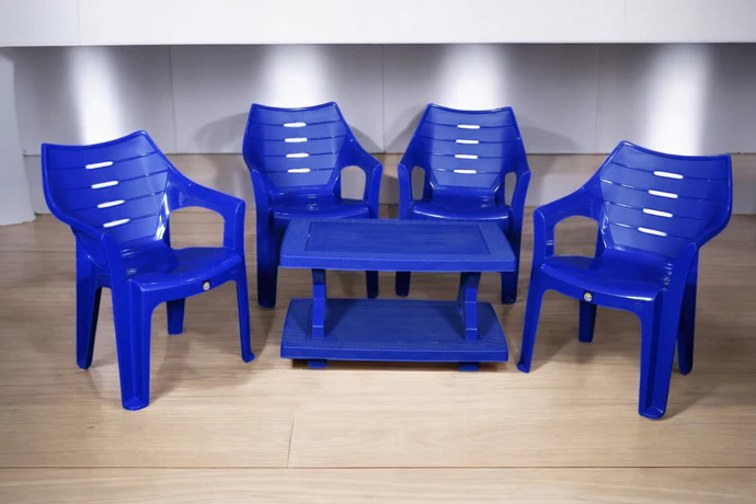 BOSS Elegance Chair Set with BP-335 Rattan Double Shelf Table - Image 5