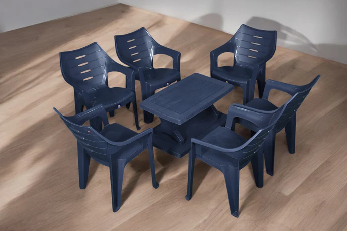 BOSS Elegance Chair Set with BP-335 Rattan Double Shelf Table - Image 7